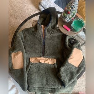 Sherpa North Face Pullover Jacket
